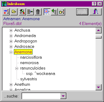 Artnamen-Erkennung in TABULA 5.0